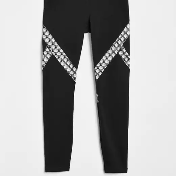 Gap GFast Mid Rise Print Insert 7/8 Leggings L - Picture 5 of 6